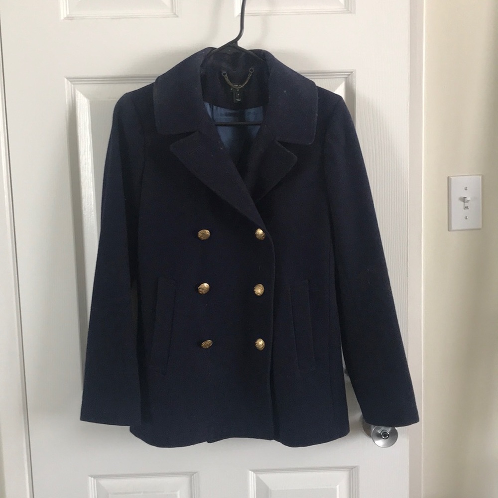 Navy pea coat